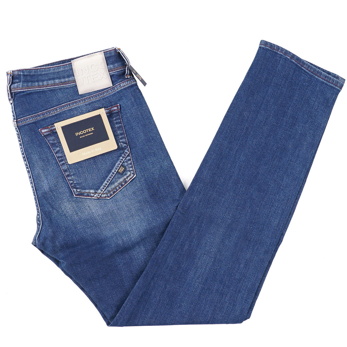 Incotex Slim Straight Fit Selvedge Denim Jeans - Top Shelf Apparel