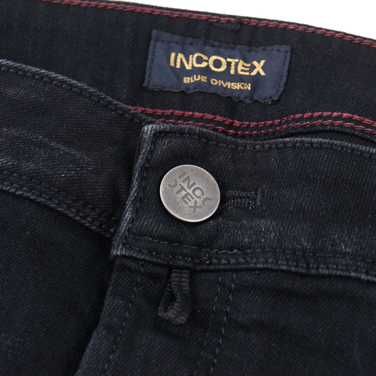 Incotex Slim-Fit Black Denim Jeans - Top Shelf Apparel