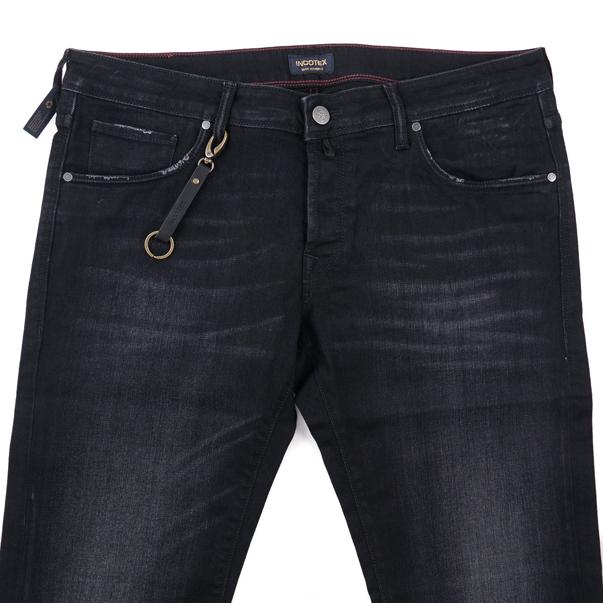 Incotex Slim-Fit Black Denim Jeans - Top Shelf Apparel