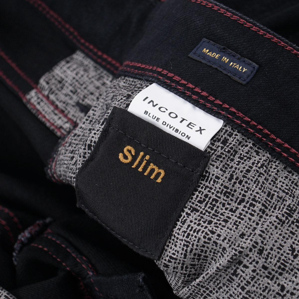 Incotex Slim-Fit Black Denim Jeans - Top Shelf Apparel