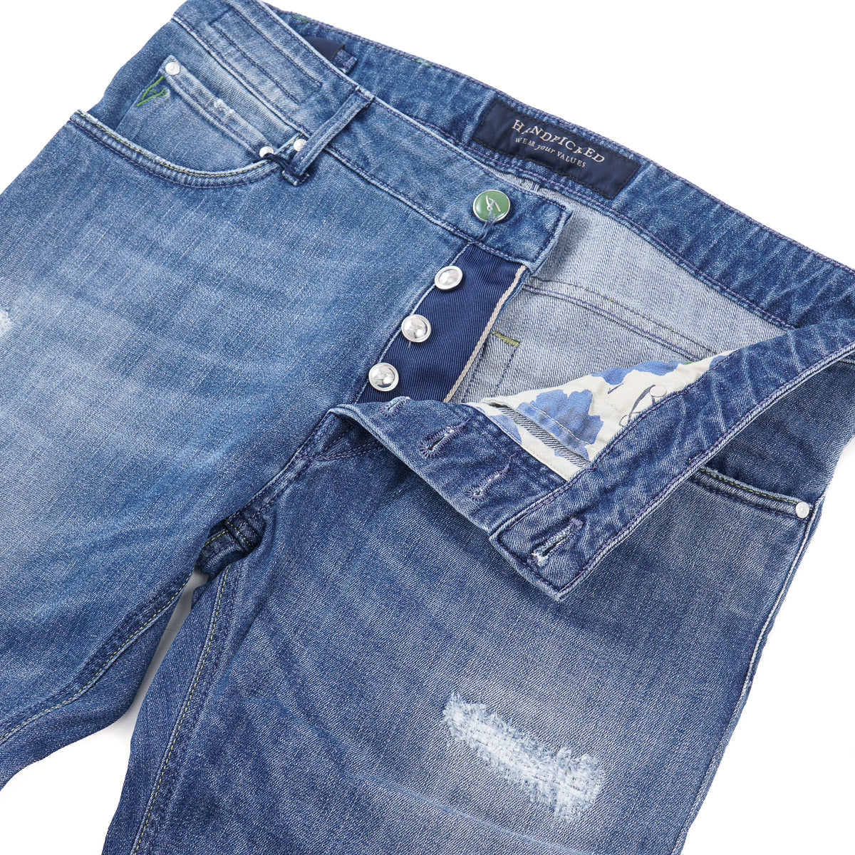 Handpicked 'Orvieto' Slim-Fit Distressed Jeans - Top Shelf Apparel