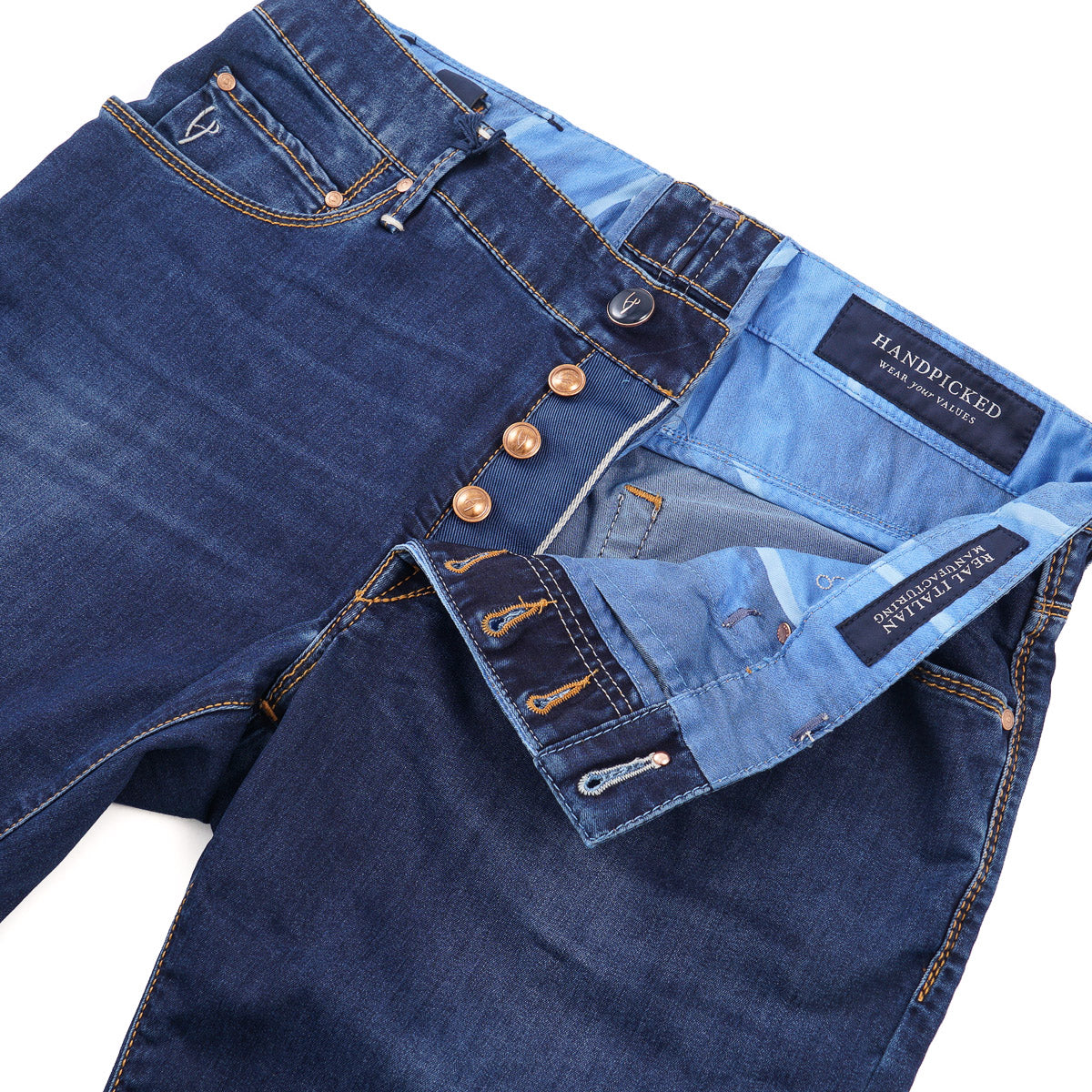 Handpicked 'Orvieto' Slim-Fit Lightweight Jeans - Top Shelf Apparel