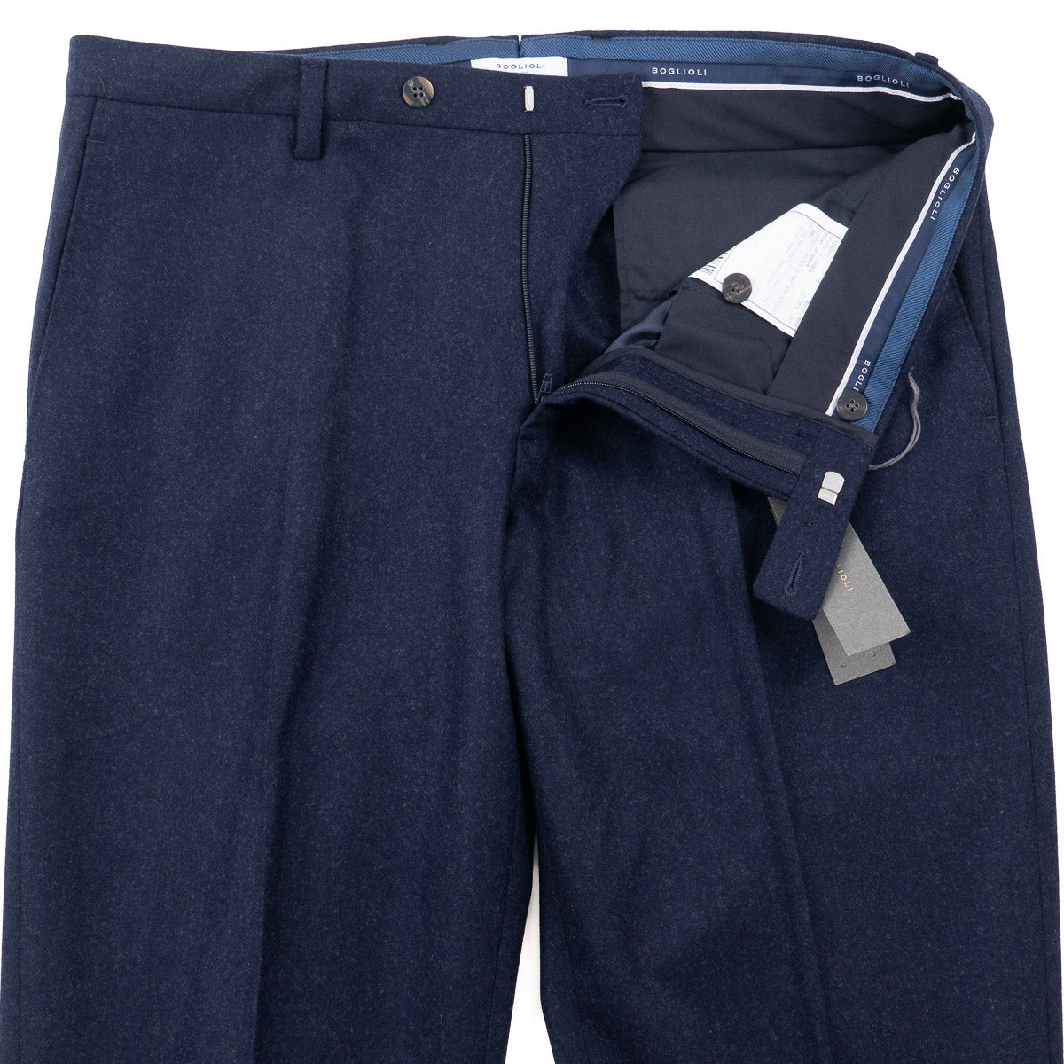 Boglioli Regular-Fit Flannel Wool Pants