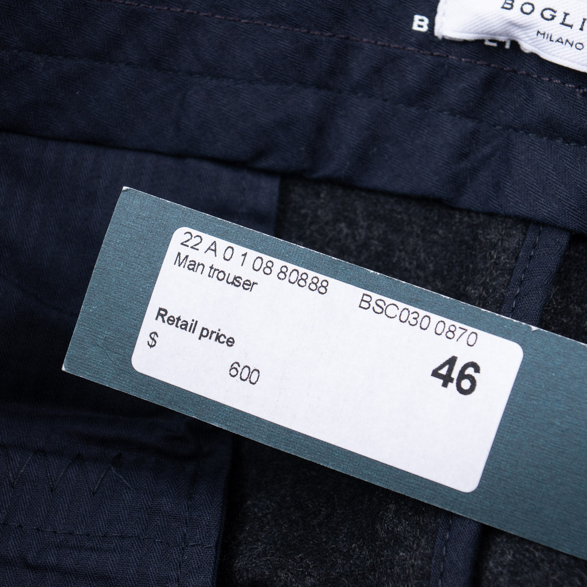 Boglioli Regular-Fit Flannel Wool Pants