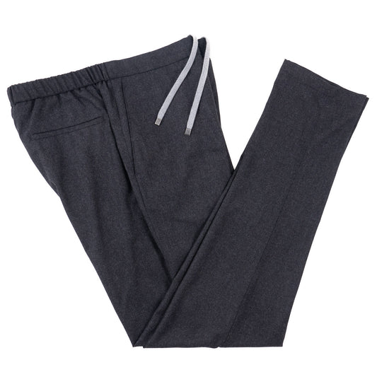 Boglioli Flannel Wool Drawstring Pants