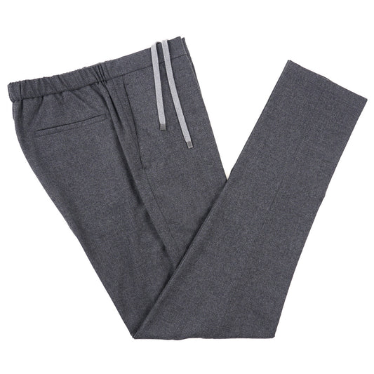Boglioli Flannel Wool Drawstring Pants