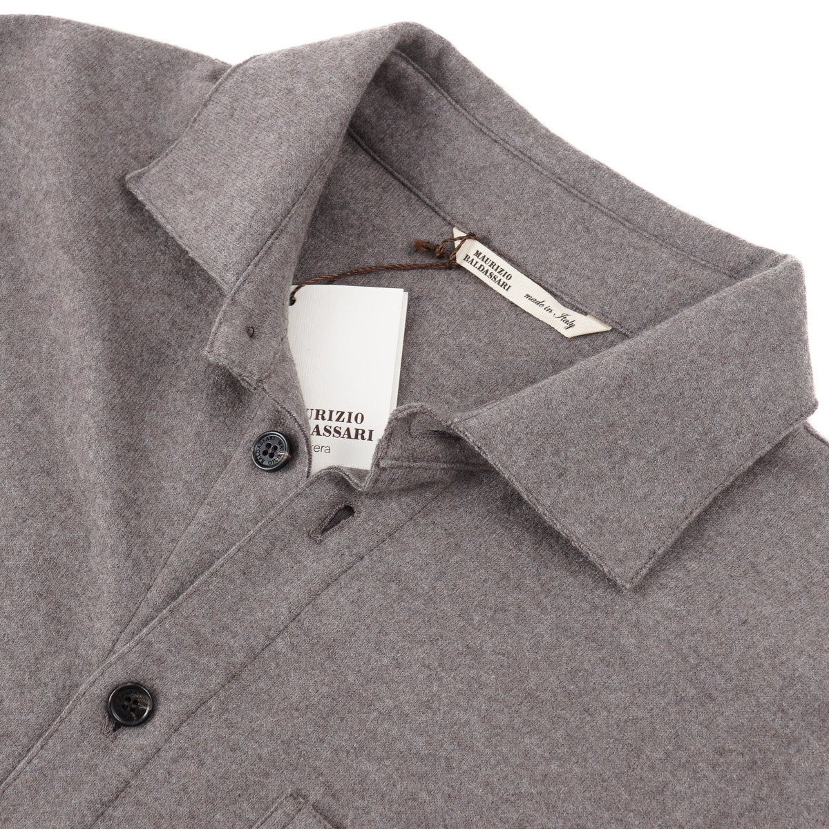 Maurizio Baldassari Solferino Cashmere Overshirt - Top Shelf Apparel