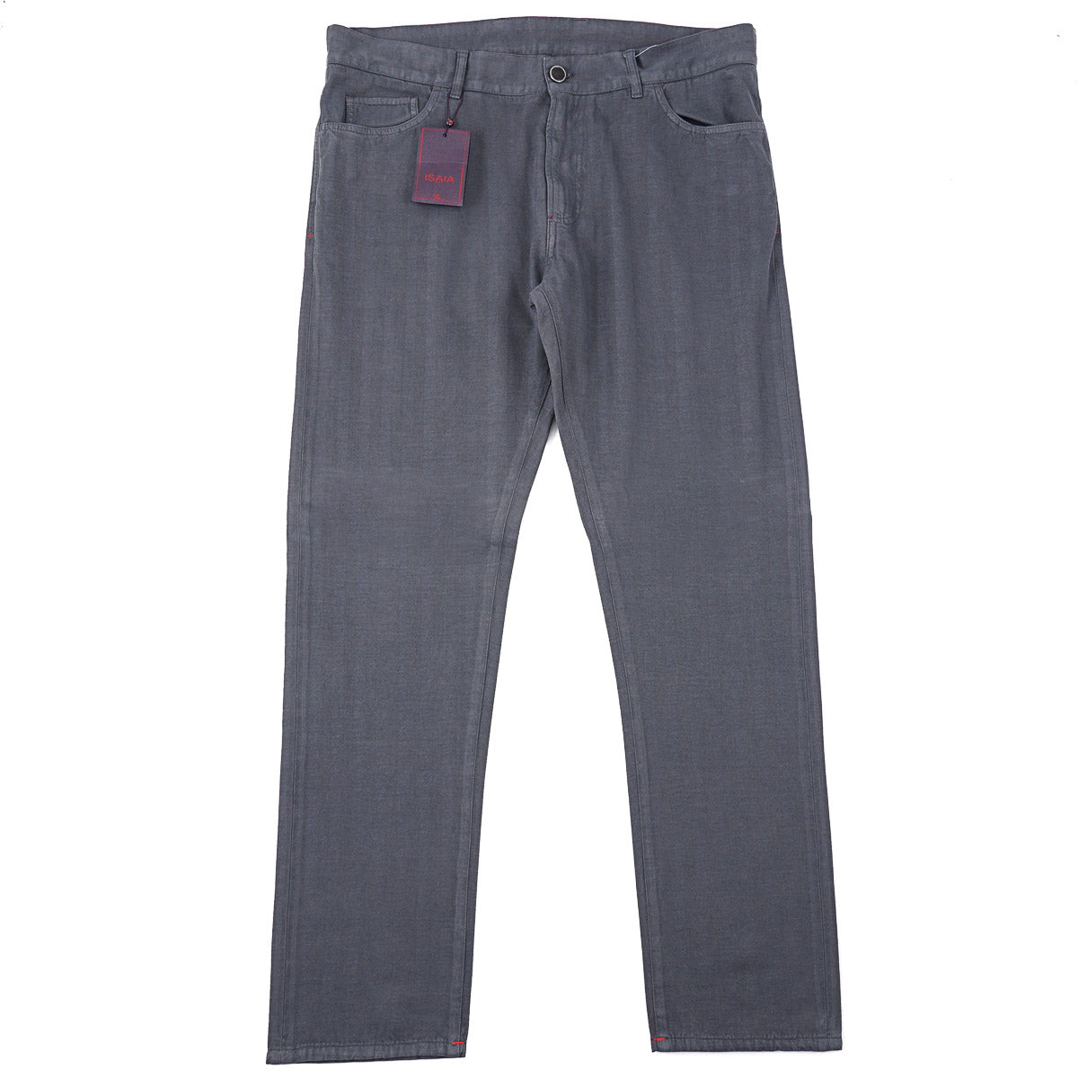 Isaia Cotton-Cashmere 5-Pocket Pants