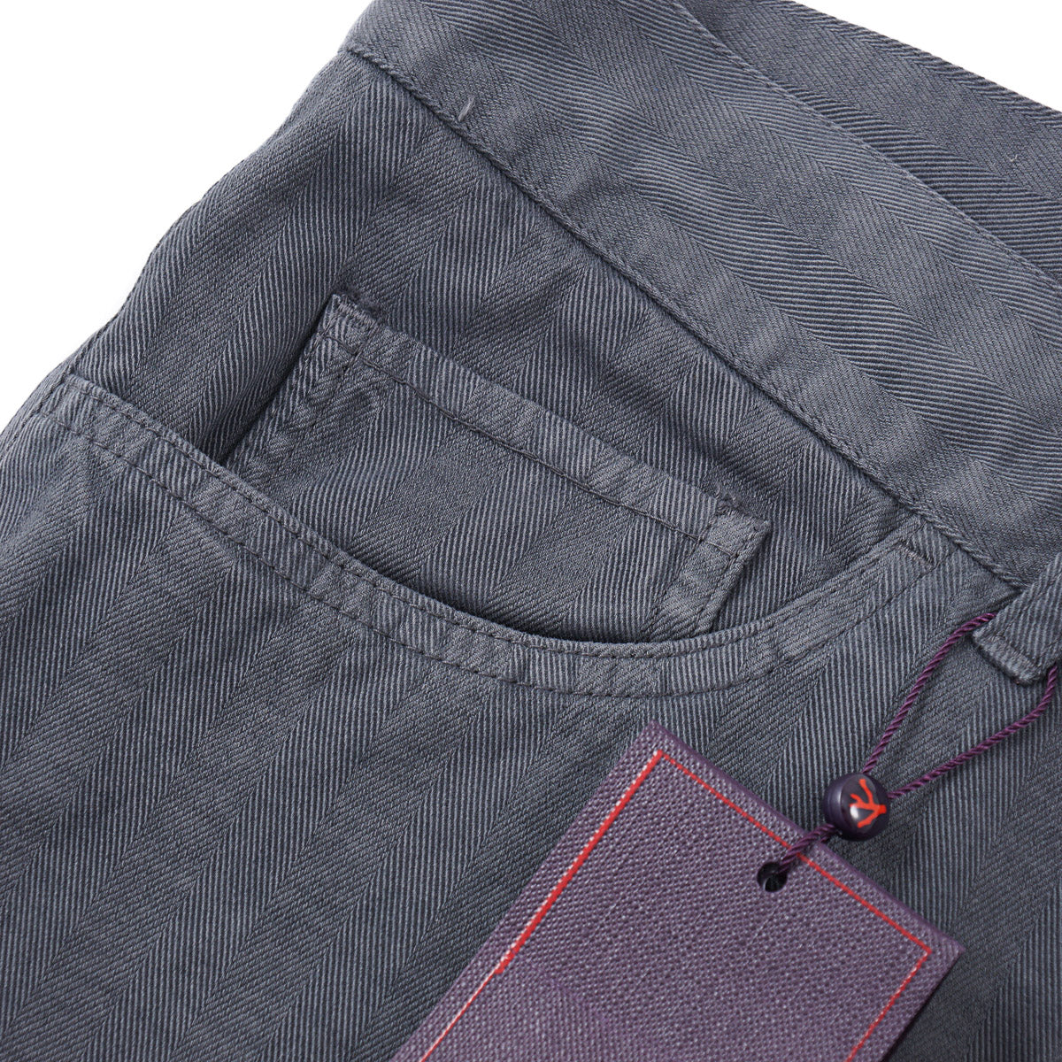 Isaia Cotton-Cashmere 5-Pocket Pants