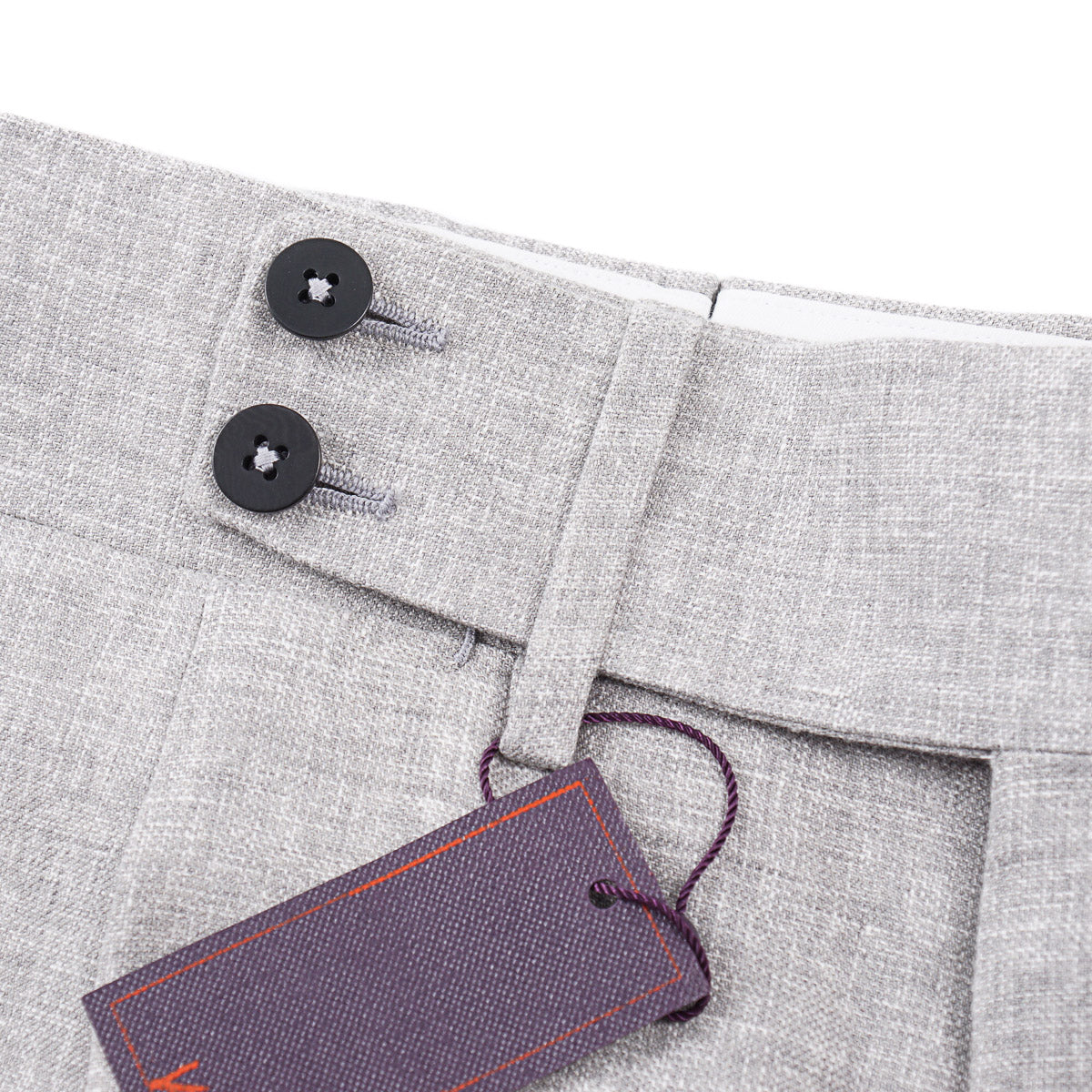 Isaia 'Casalnuovo' Linen-Wool Pants