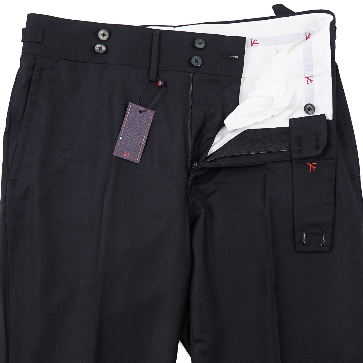 Isaia 'Casalnuovo' 160s Wool Dress Pants
