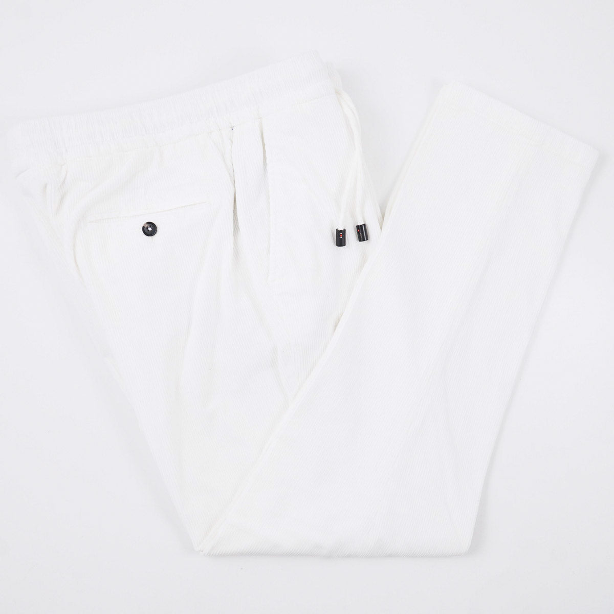 Isaia Corduroy Cotton Drawstring Pants
