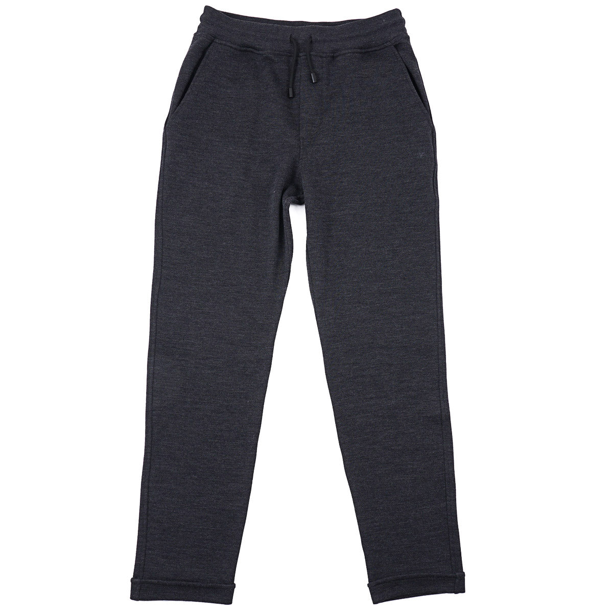 Isaia Jersey Wool-Cotton Drawstring Jogger Pants