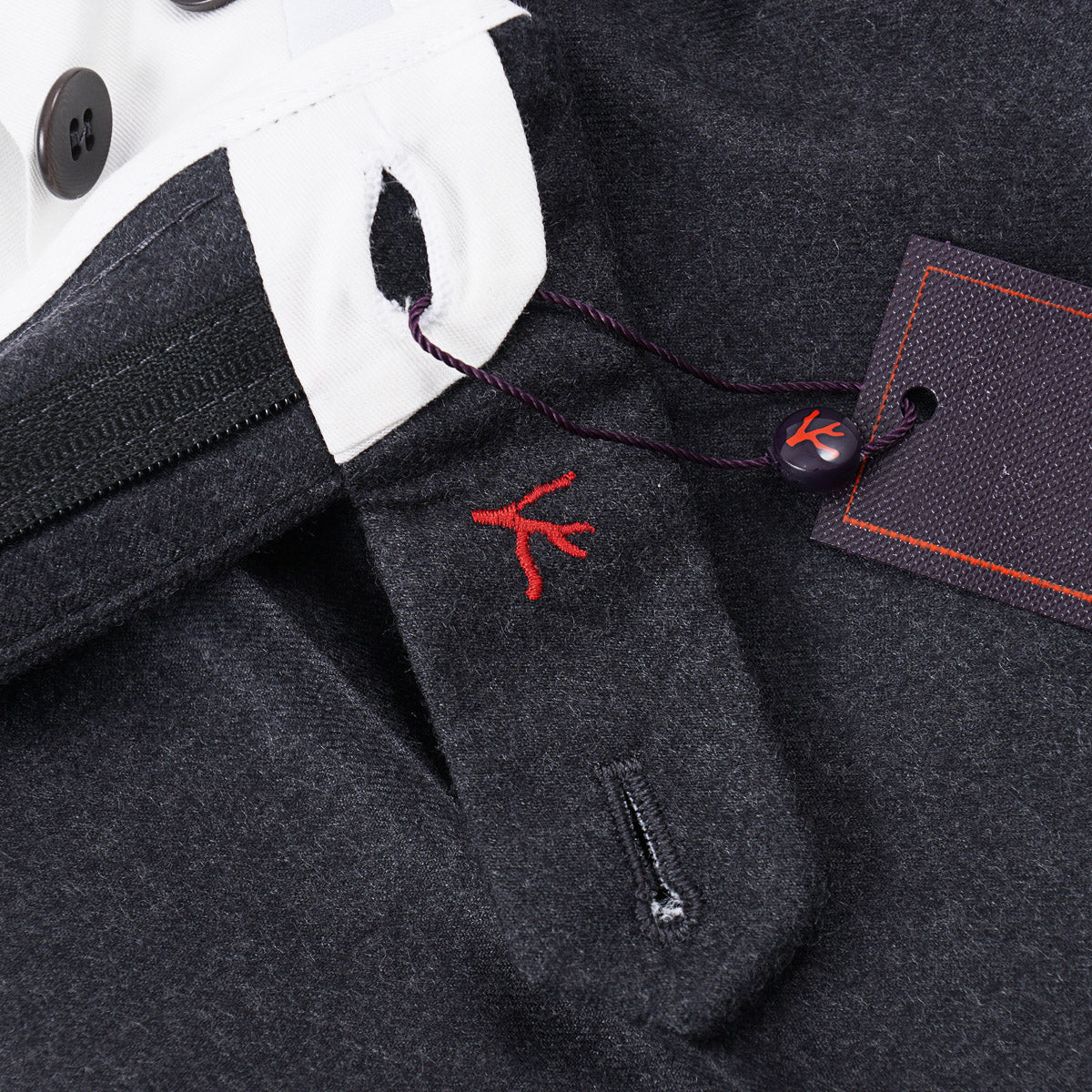 Isaia 'Sanita' Flannel Wool Pants