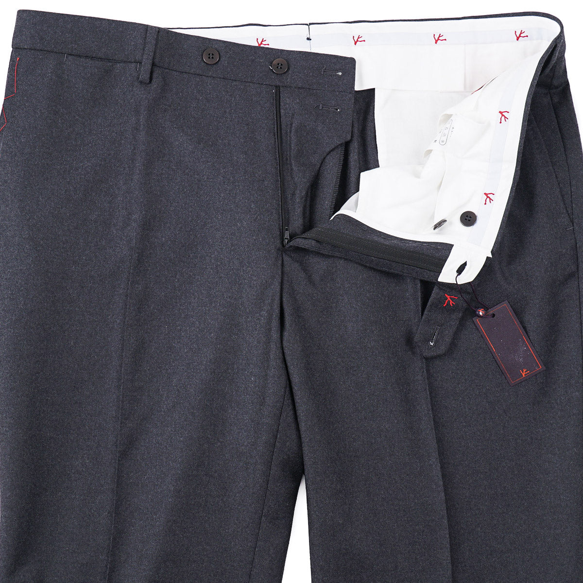 Isaia 'Sanita' Flannel Wool Pants