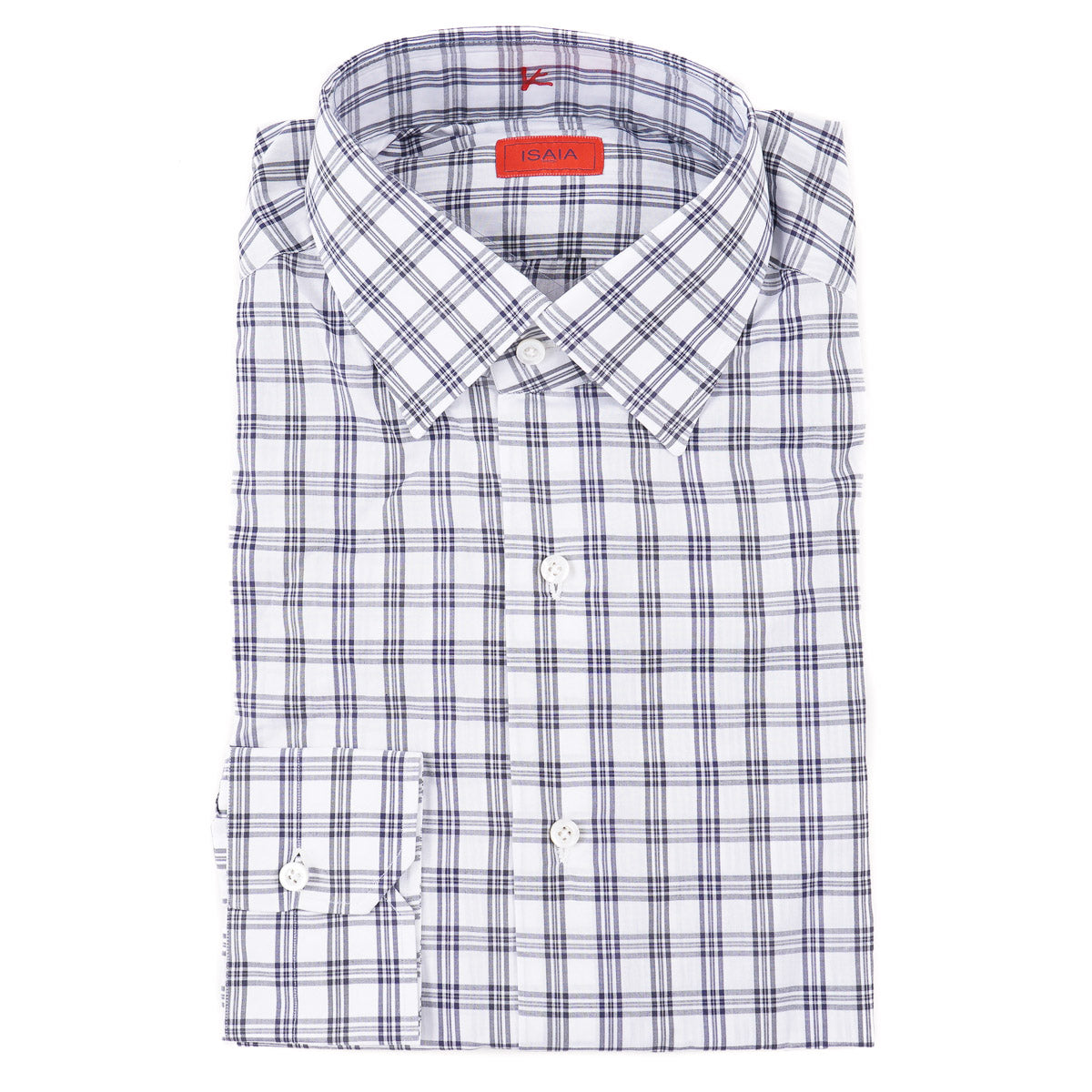 Isaia Tailored-Fit 'Mix' Cotton Shirt - Top Shelf Apparel