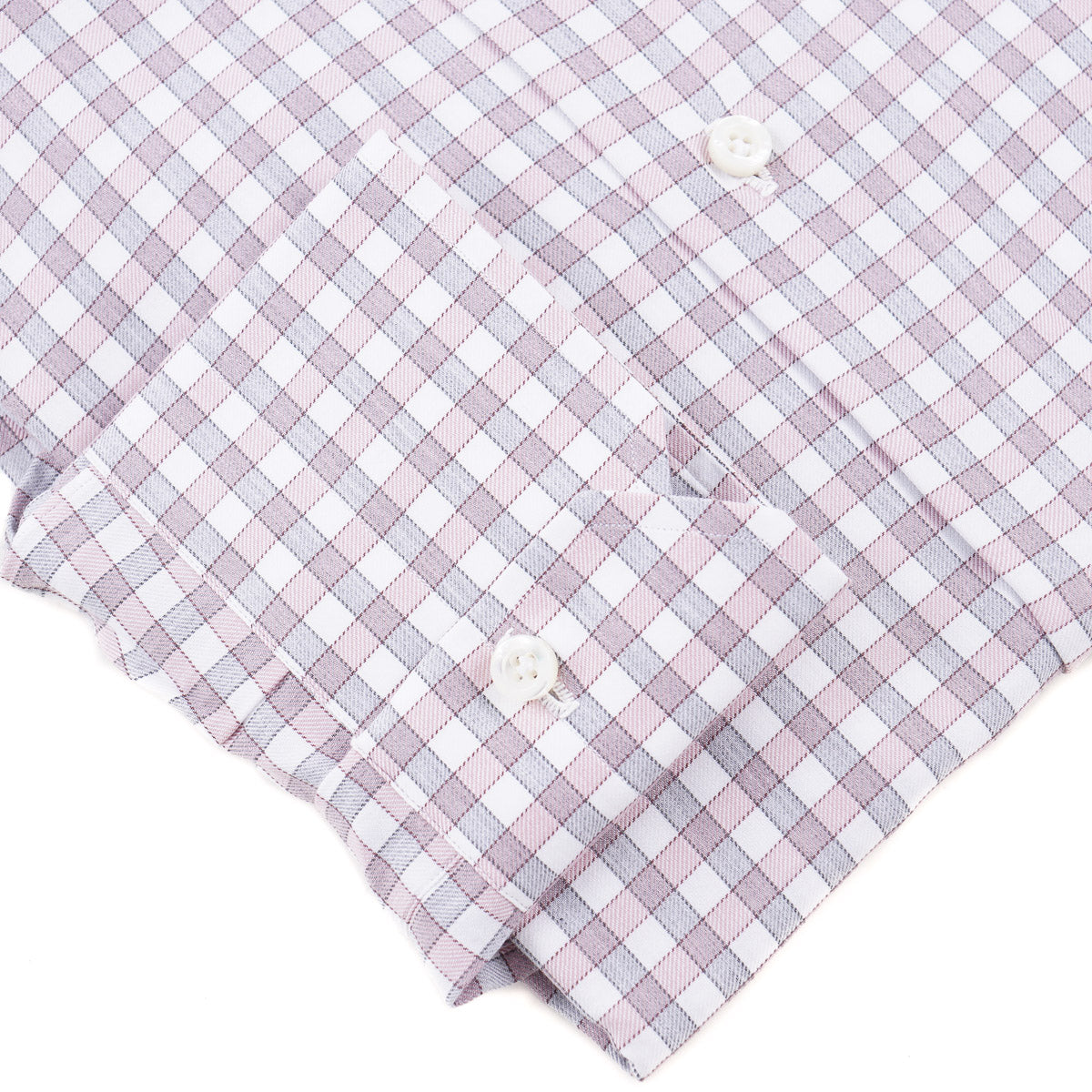 Isaia 'Mix' Tailored-Fit Cotton Shirt - Top Shelf Apparel
