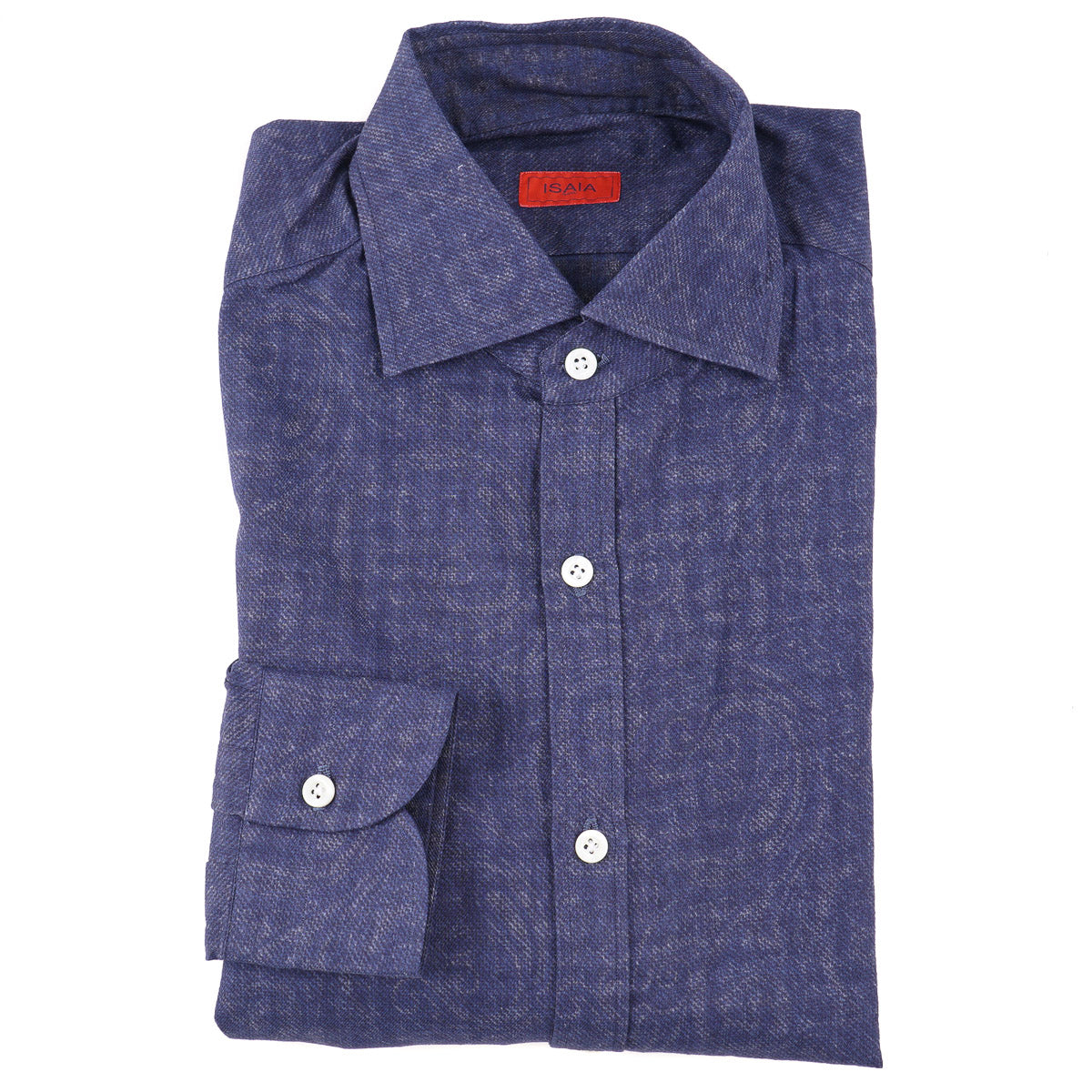 Isaia Trim-Fit 'Mix' Cotton Shirt