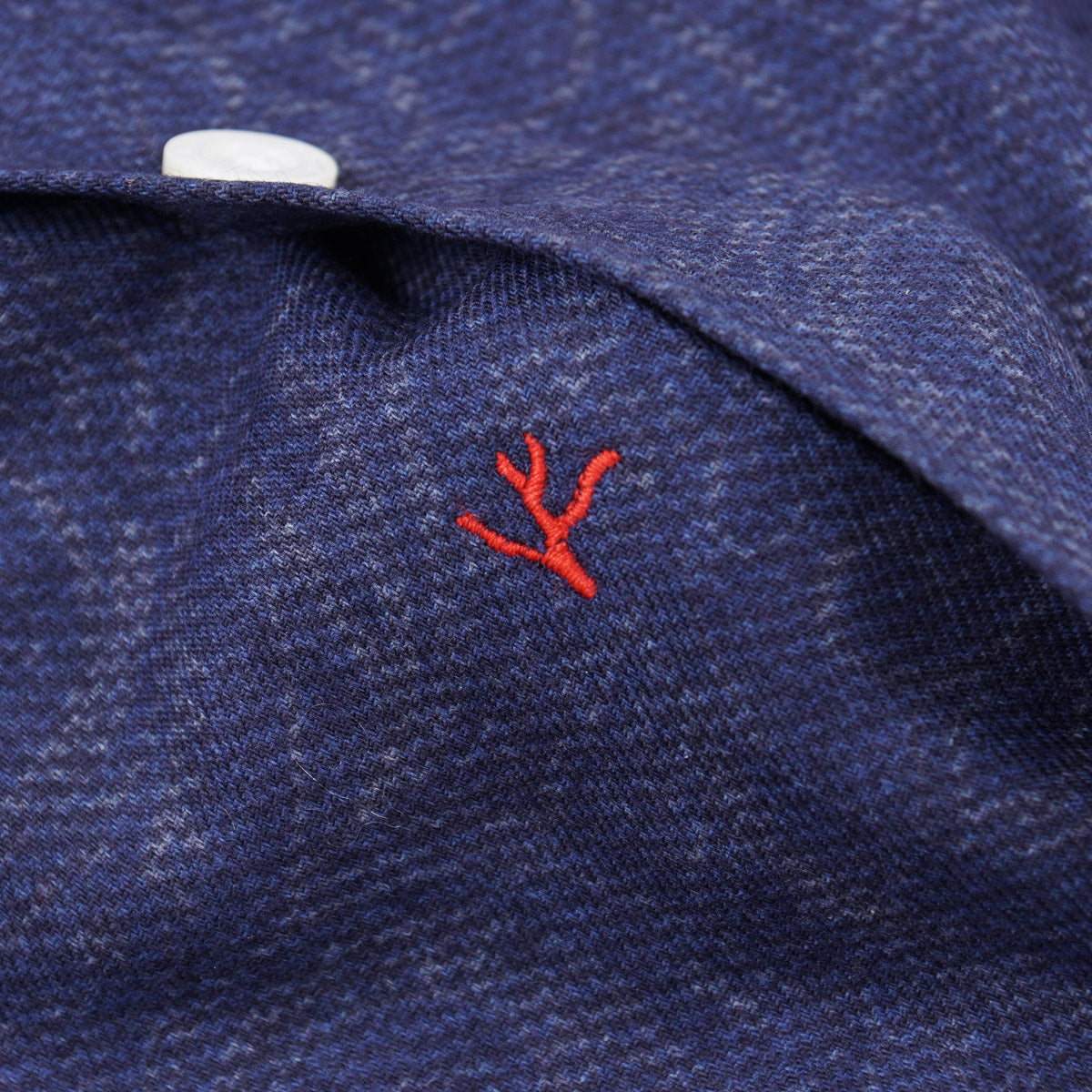 Isaia Trim-Fit 'Mix' Cotton Shirt