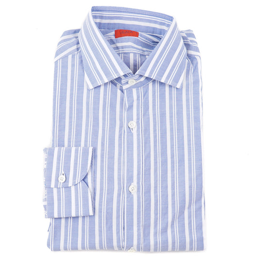 Isaia Striped Cotton Dress Shirt
