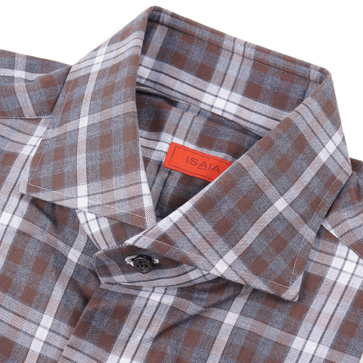 Isaia Soft Twill Cotton Shirt