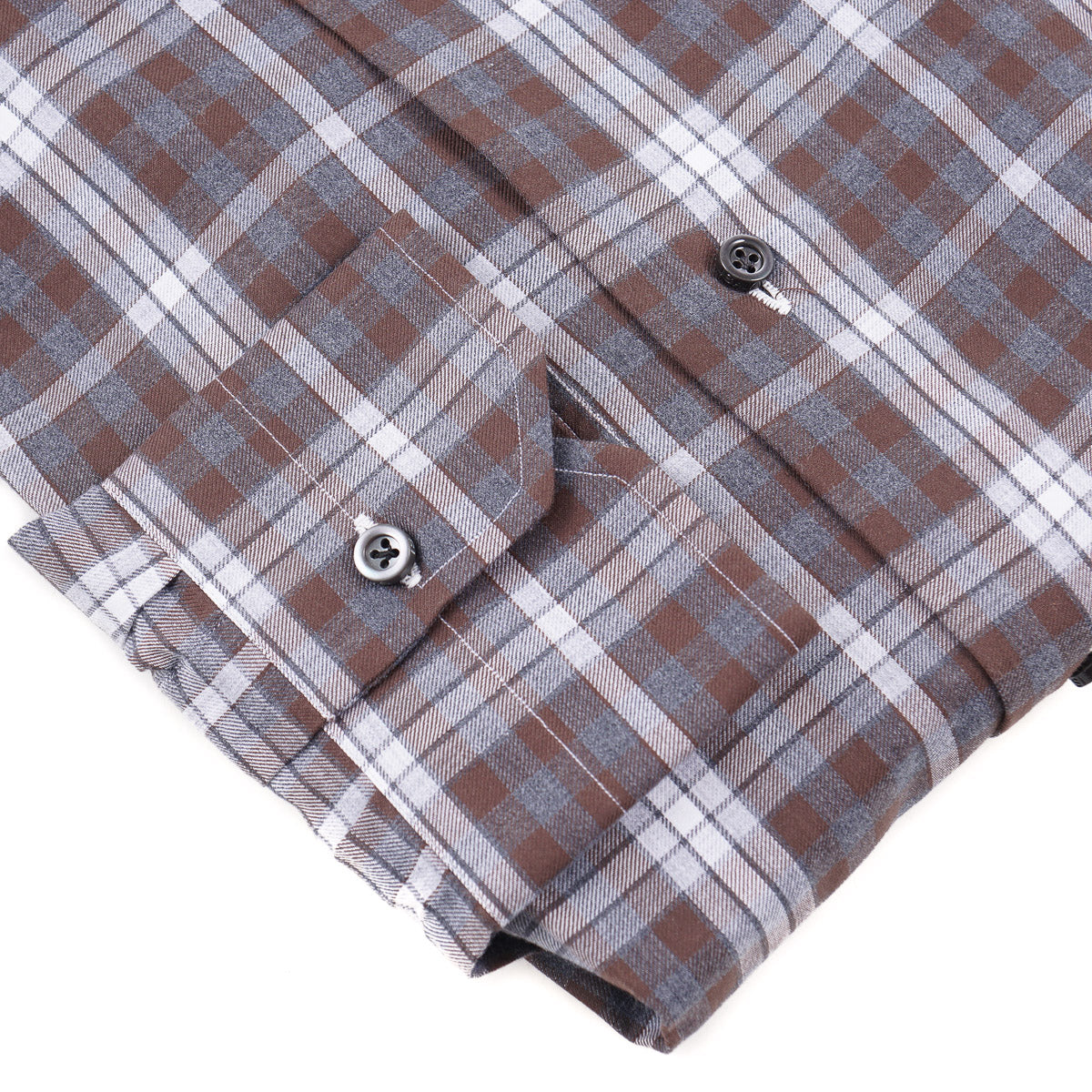 Isaia Soft Twill Cotton Shirt