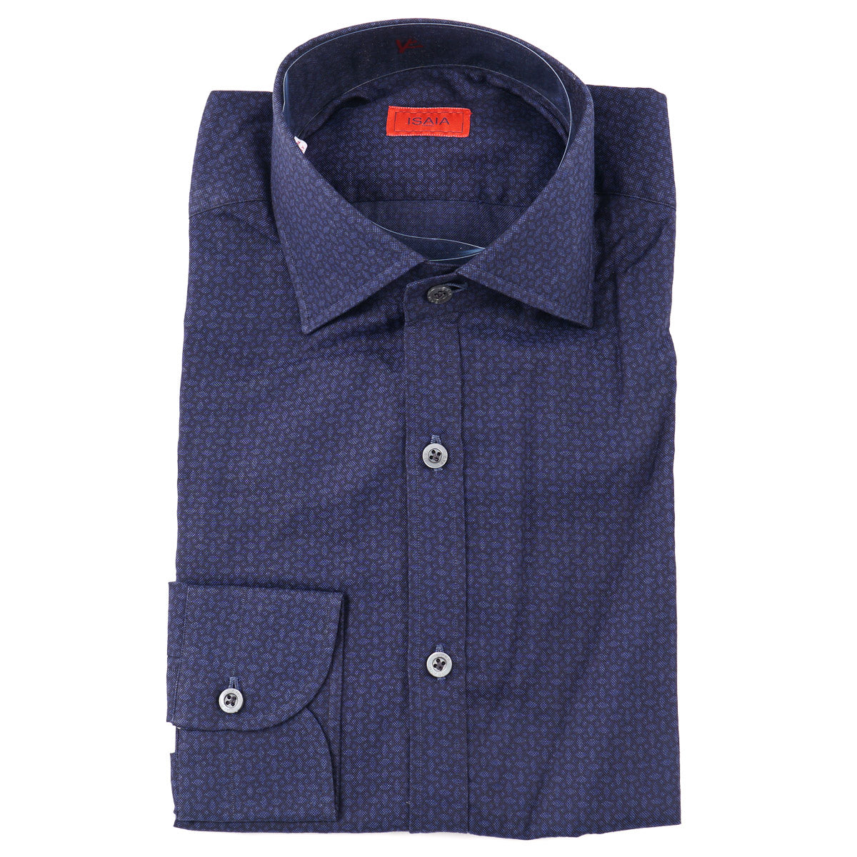 Isaia Jacquard Print Cotton Shirt - Top Shelf Apparel