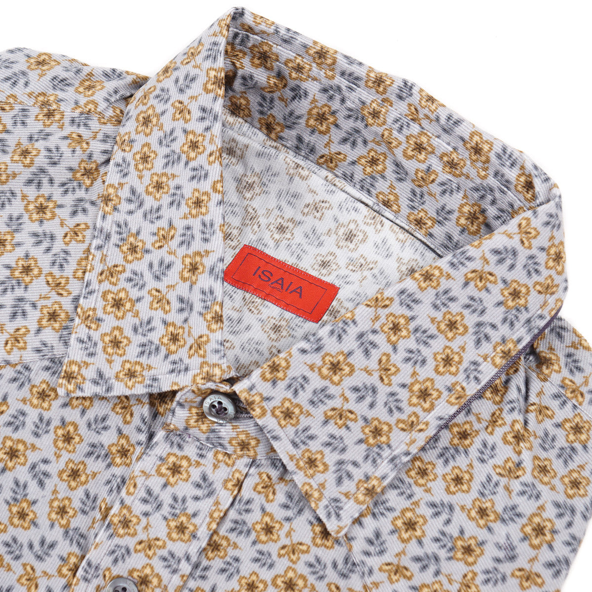Isaia Corduroy Cotton Western Shirt - Top Shelf Apparel