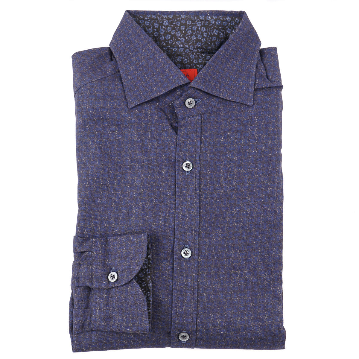 Isaia Slim-Fit Patterned Cotton Shirt - Top Shelf Apparel