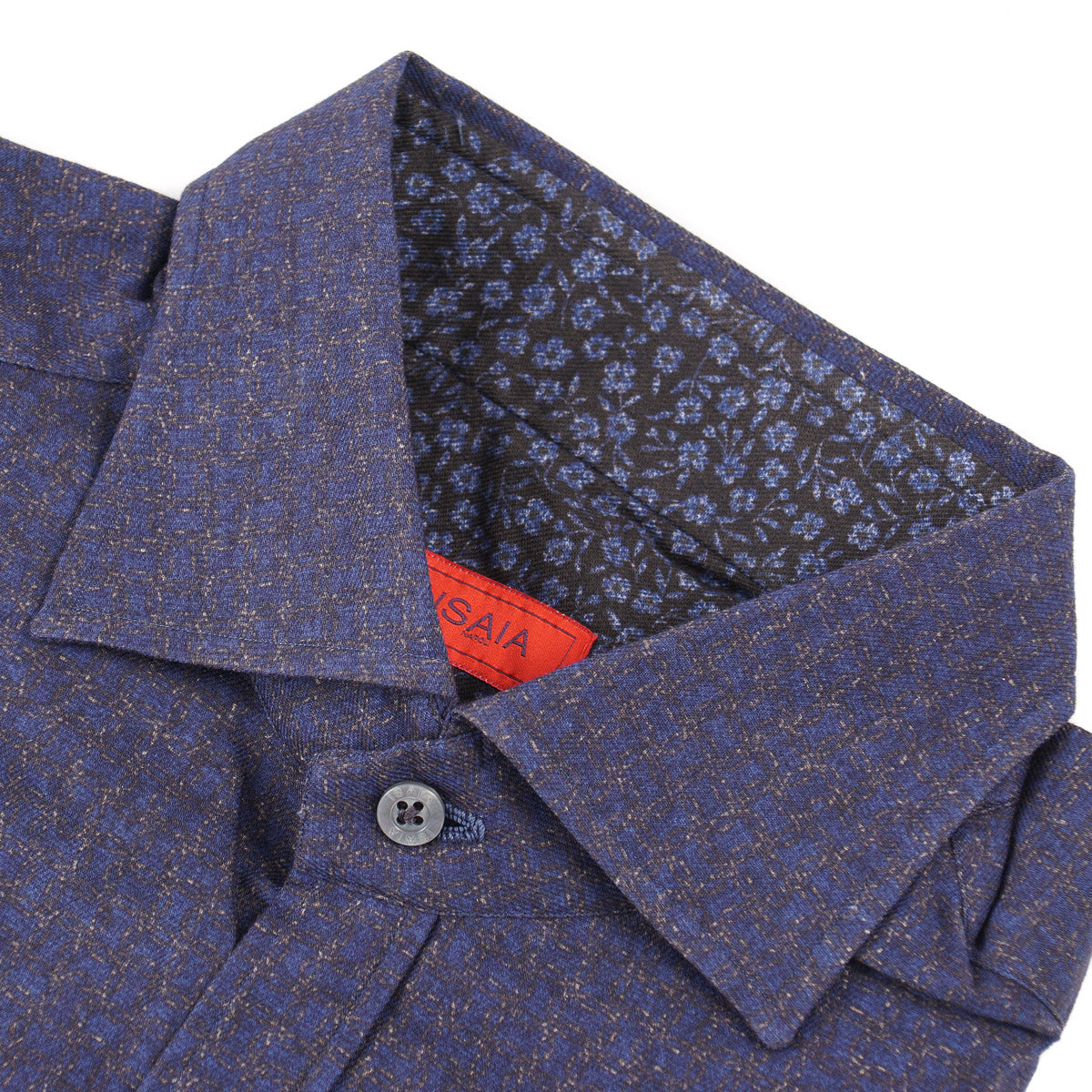 Isaia Slim-Fit Patterned Cotton Shirt - Top Shelf Apparel