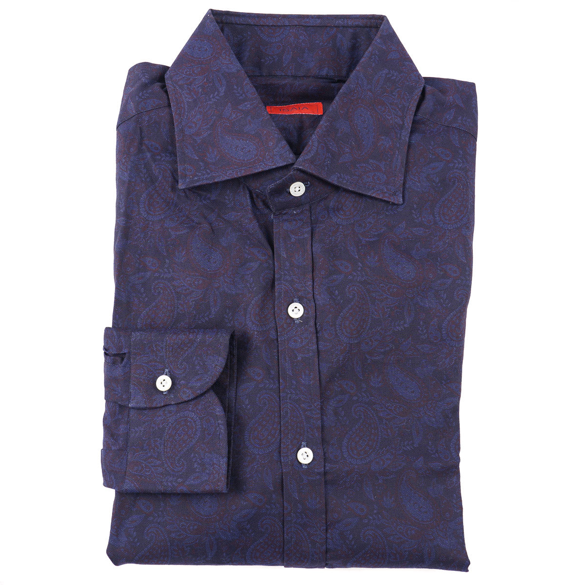 Isaia Paisley Print Cotton Shirt - Top Shelf Apparel