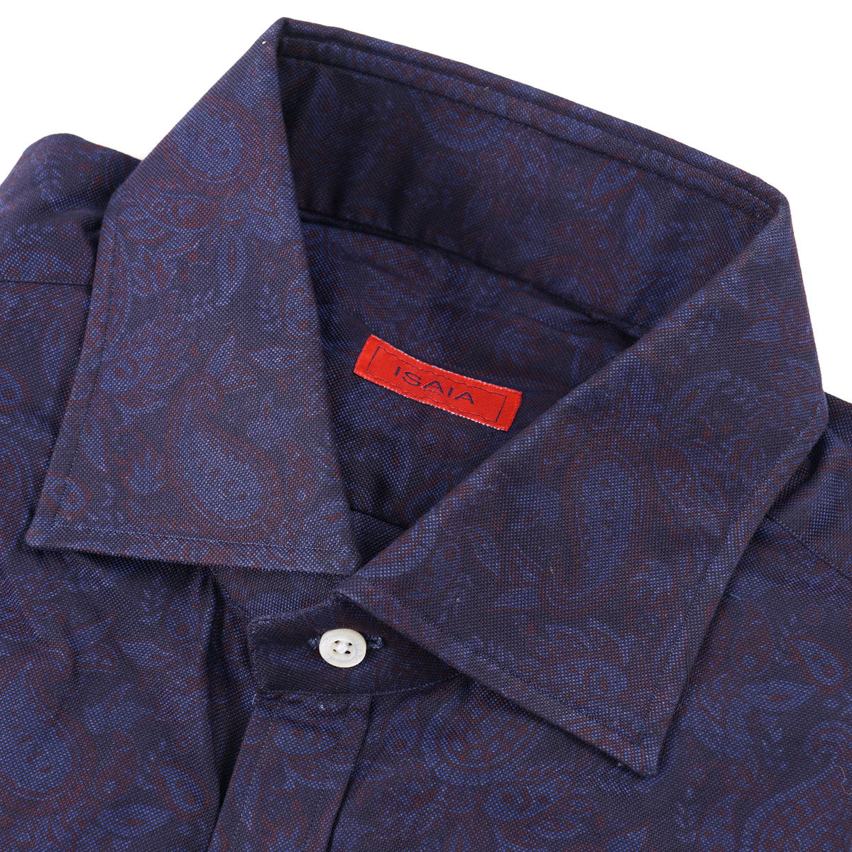 Isaia Paisley Print Cotton Shirt - Top Shelf Apparel