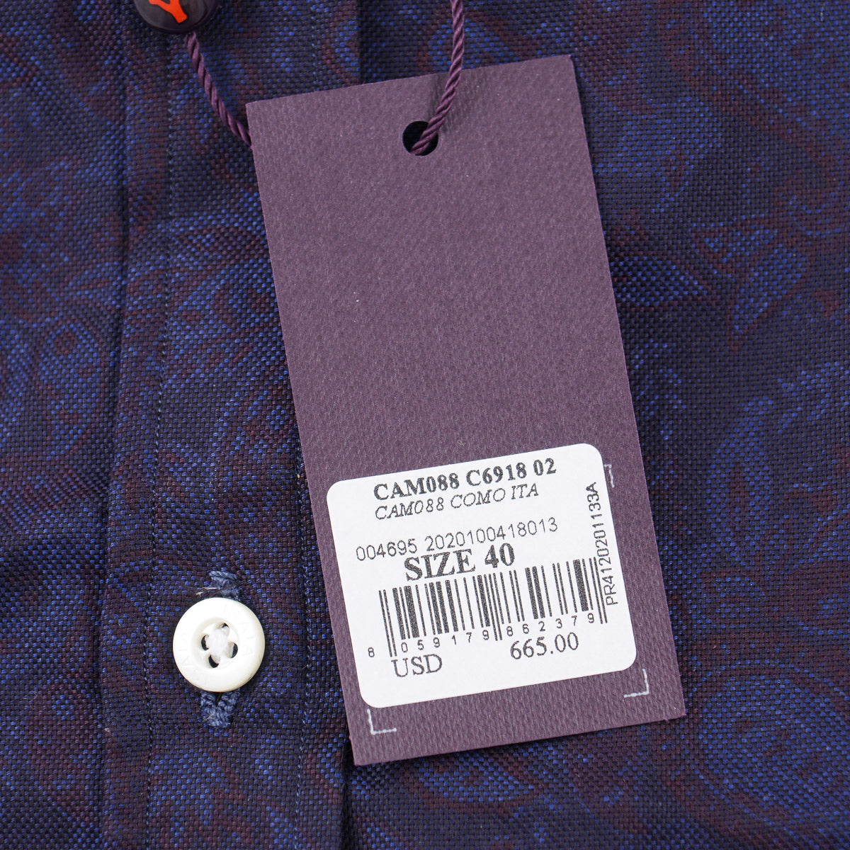 Isaia Paisley Print Cotton Shirt - Top Shelf Apparel