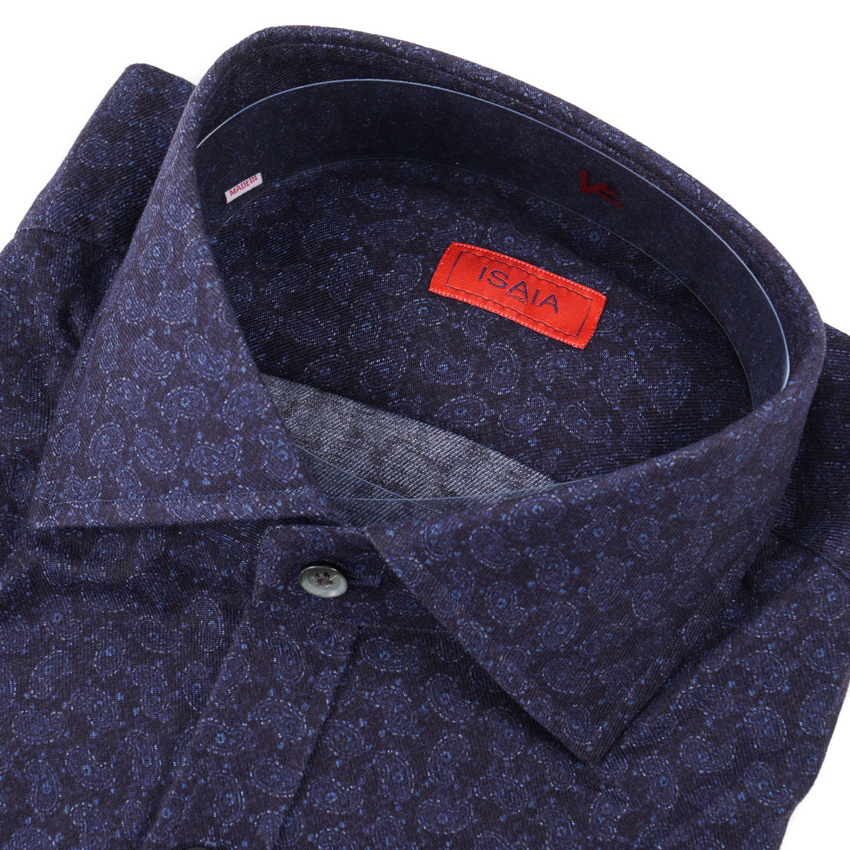 Isaia Paisley Printed Cotton Shirt - Top Shelf Apparel