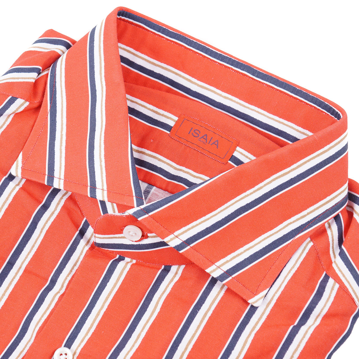 Isaia 'Mix' Tailored-Fit Linen Shirt - Top Shelf Apparel