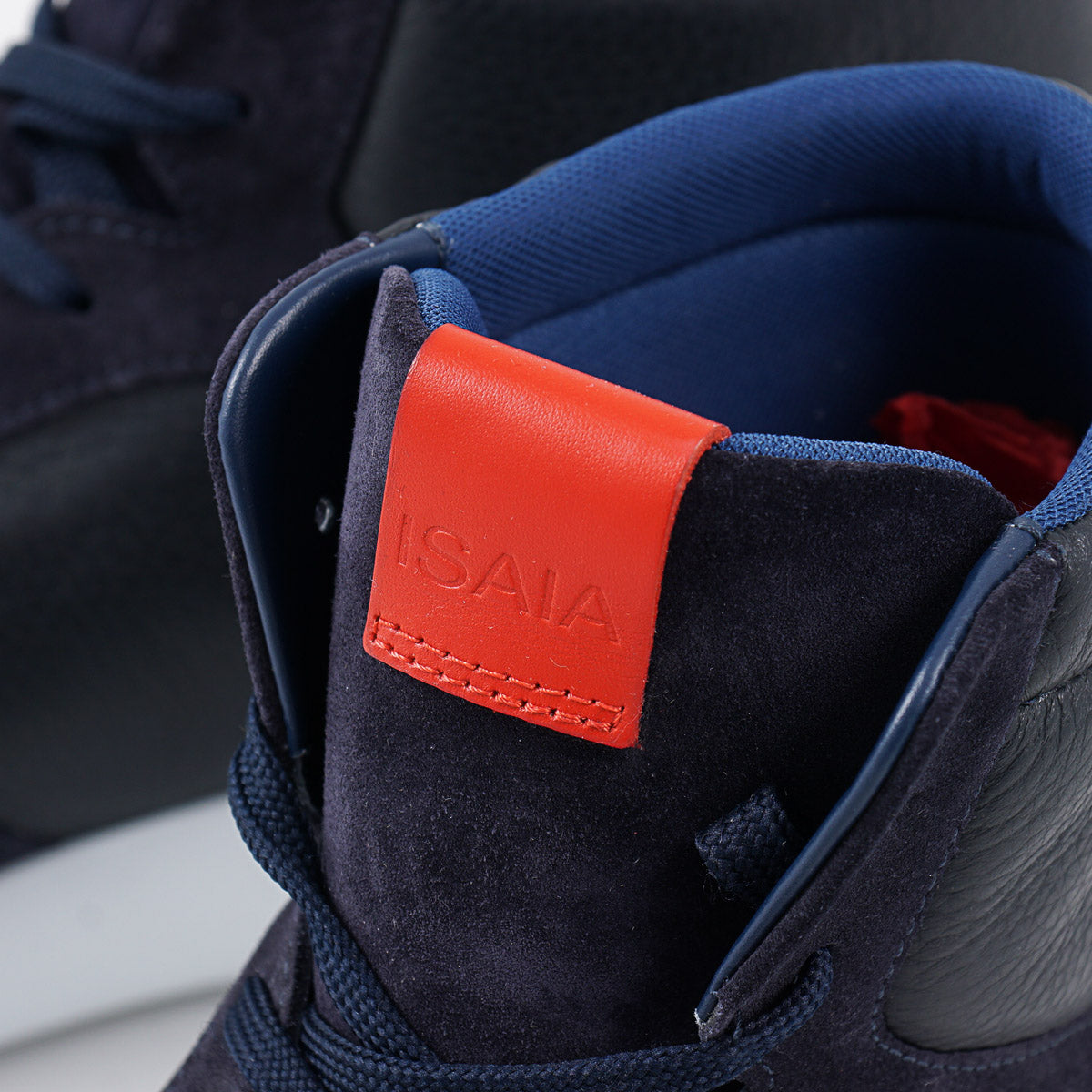 Isaia 'Amalfi' Leather High-Top Sneakers