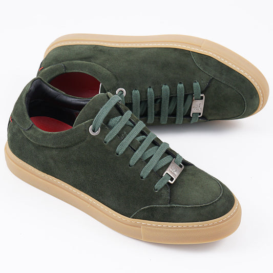 Isaia Soft Suede Low-Top Sneaker