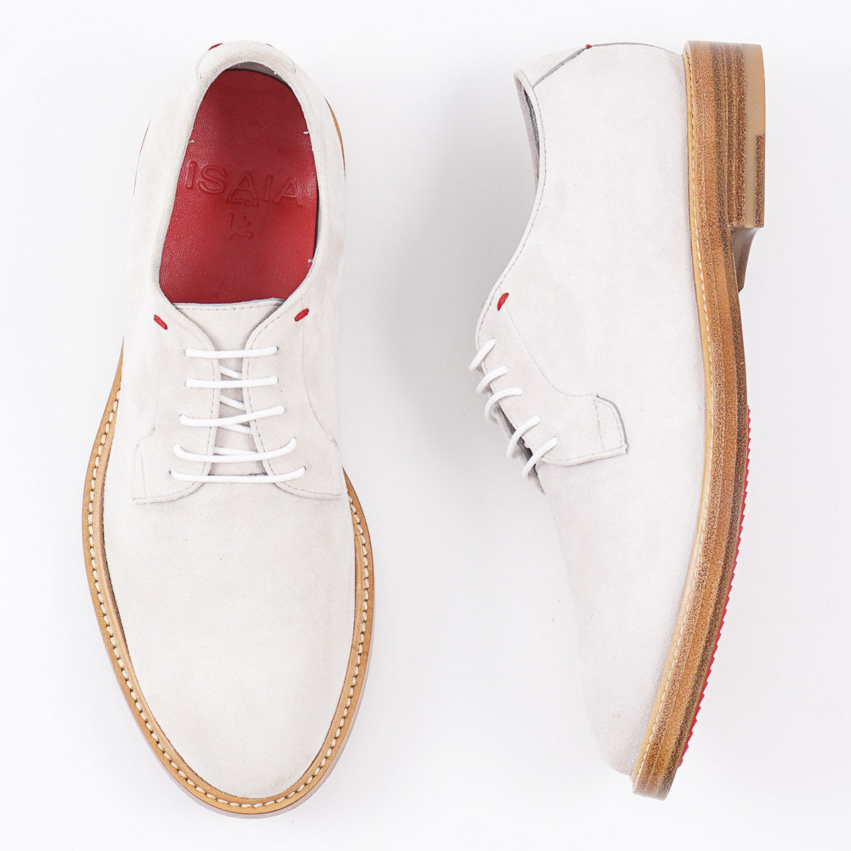 Isaia Soft Calf Suede Derby