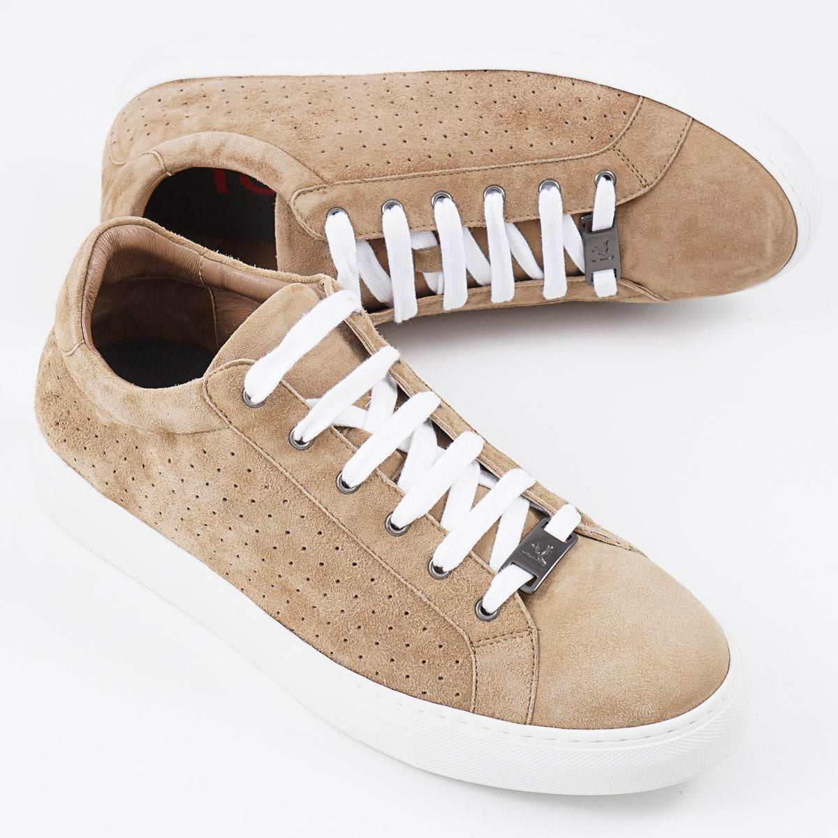 Isaia Soft Suede Low-Top Sneaker