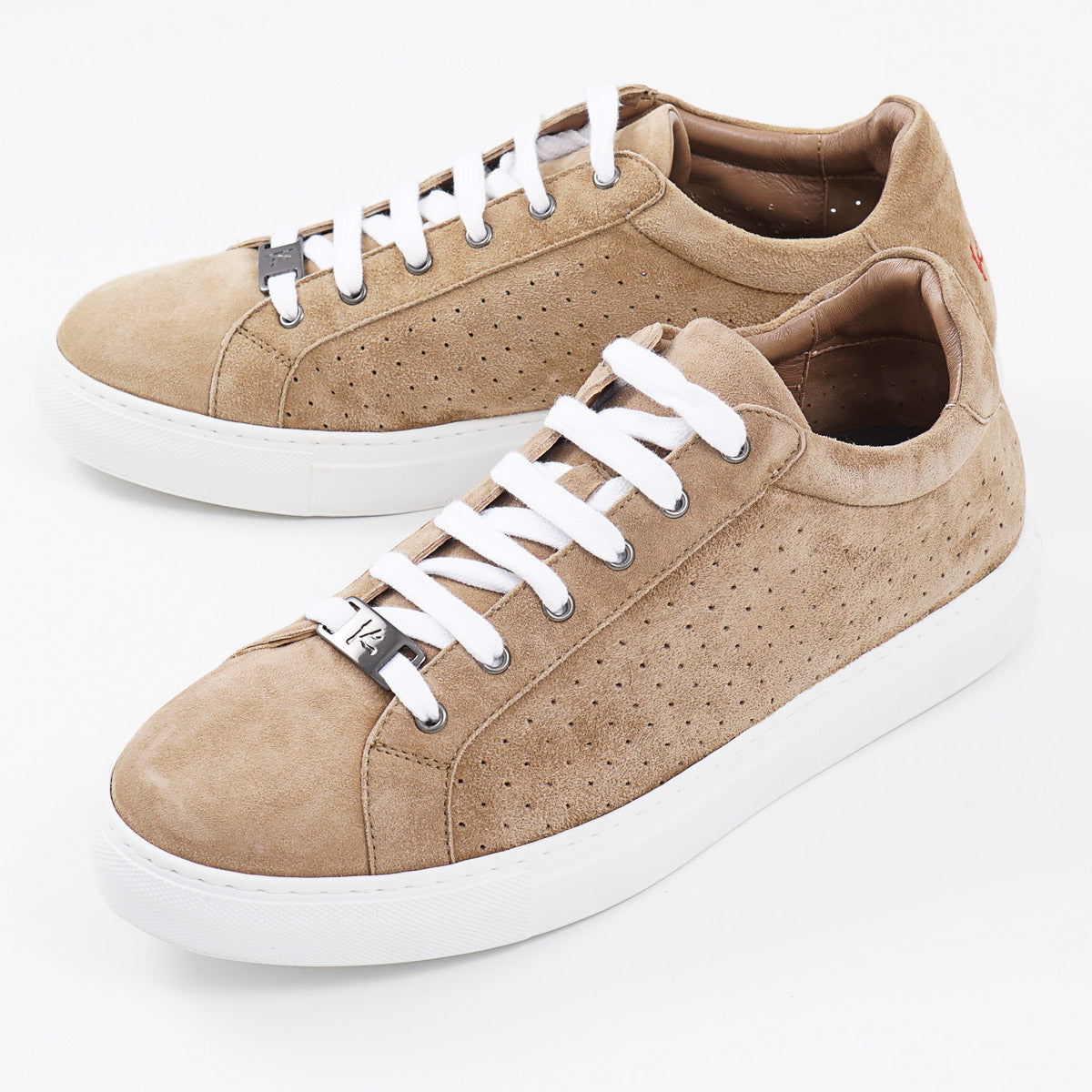 Isaia Soft Suede Low-Top Sneaker