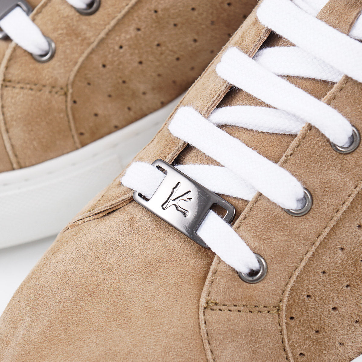 Isaia Soft Suede Low-Top Sneaker