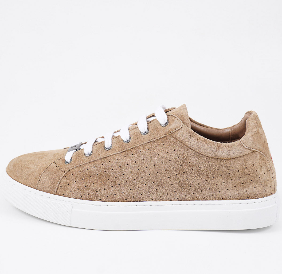 Isaia Soft Suede Low-Top Sneaker