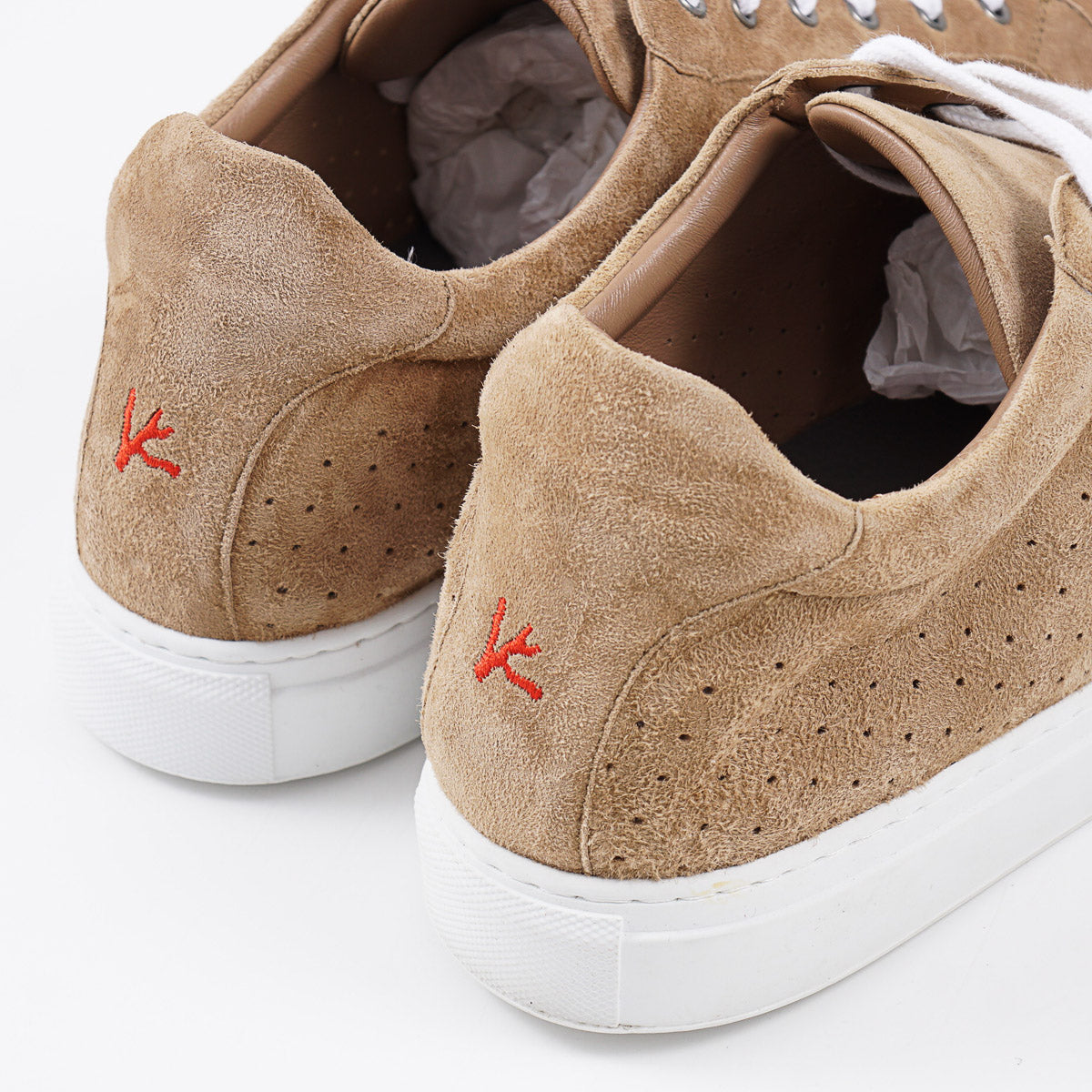 Isaia Soft Suede Low-Top Sneaker
