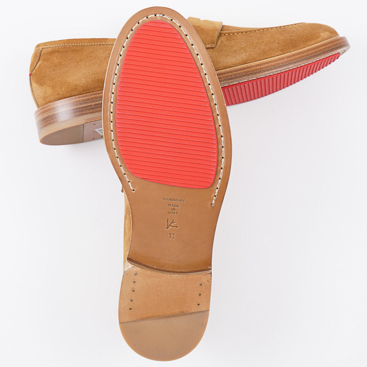 Isaia Calf Suede Penny Loafer