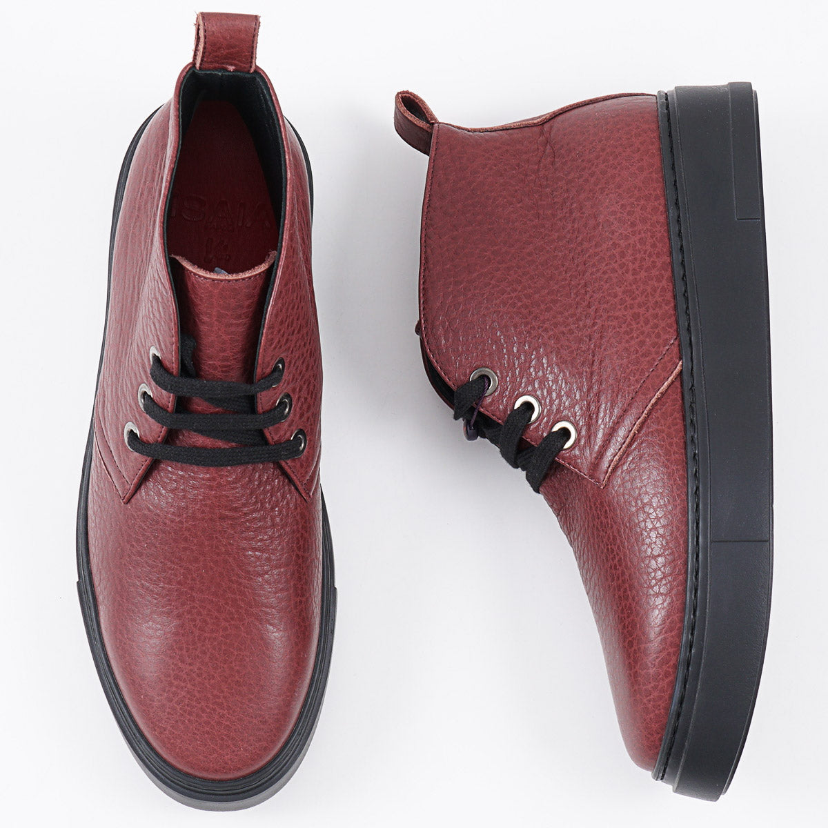 Isaia Soft Grained Bison Chukka Boot