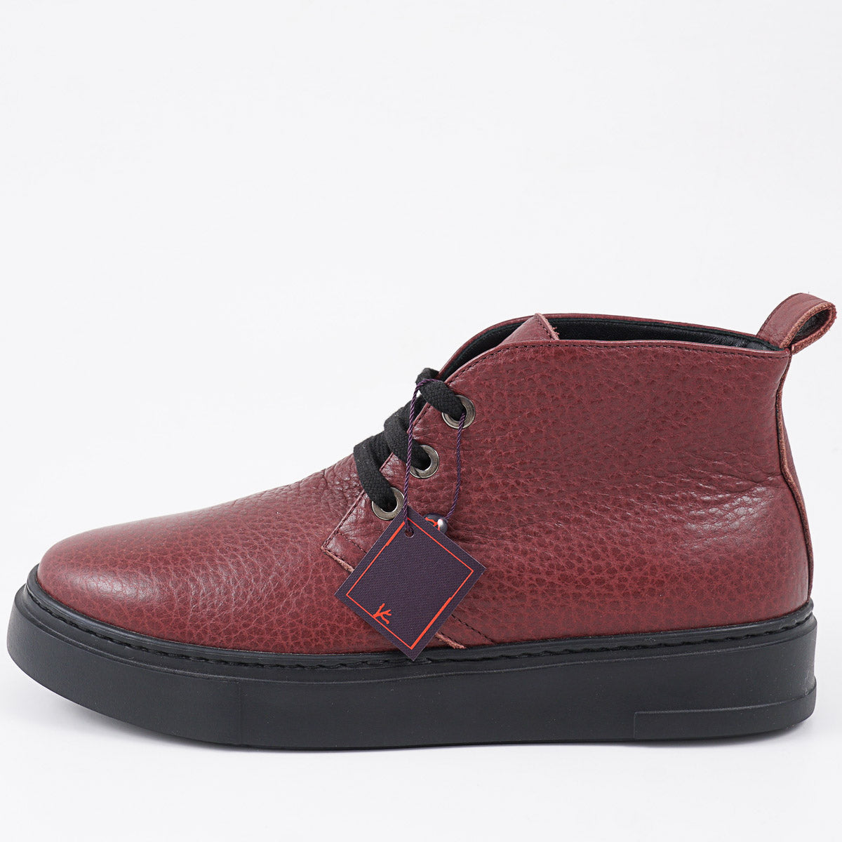 Isaia Soft Grained Bison Chukka Boot