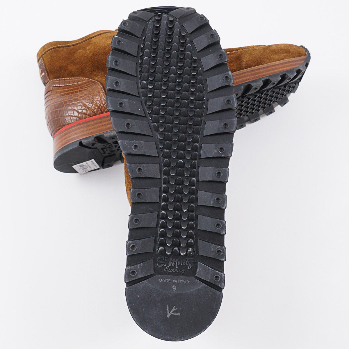 Isaia Chukka Boot with Crocodile Details