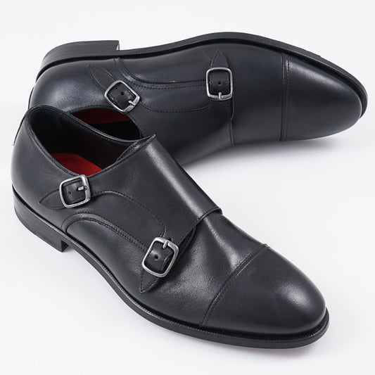 Isaia Calf Double Monk Strap