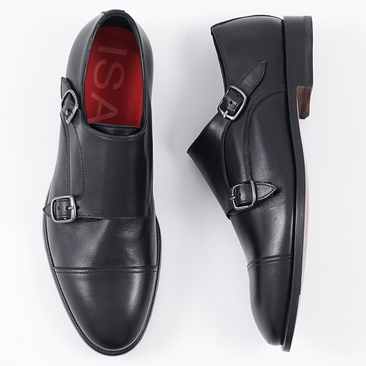 Isaia Calf Double Monk Strap