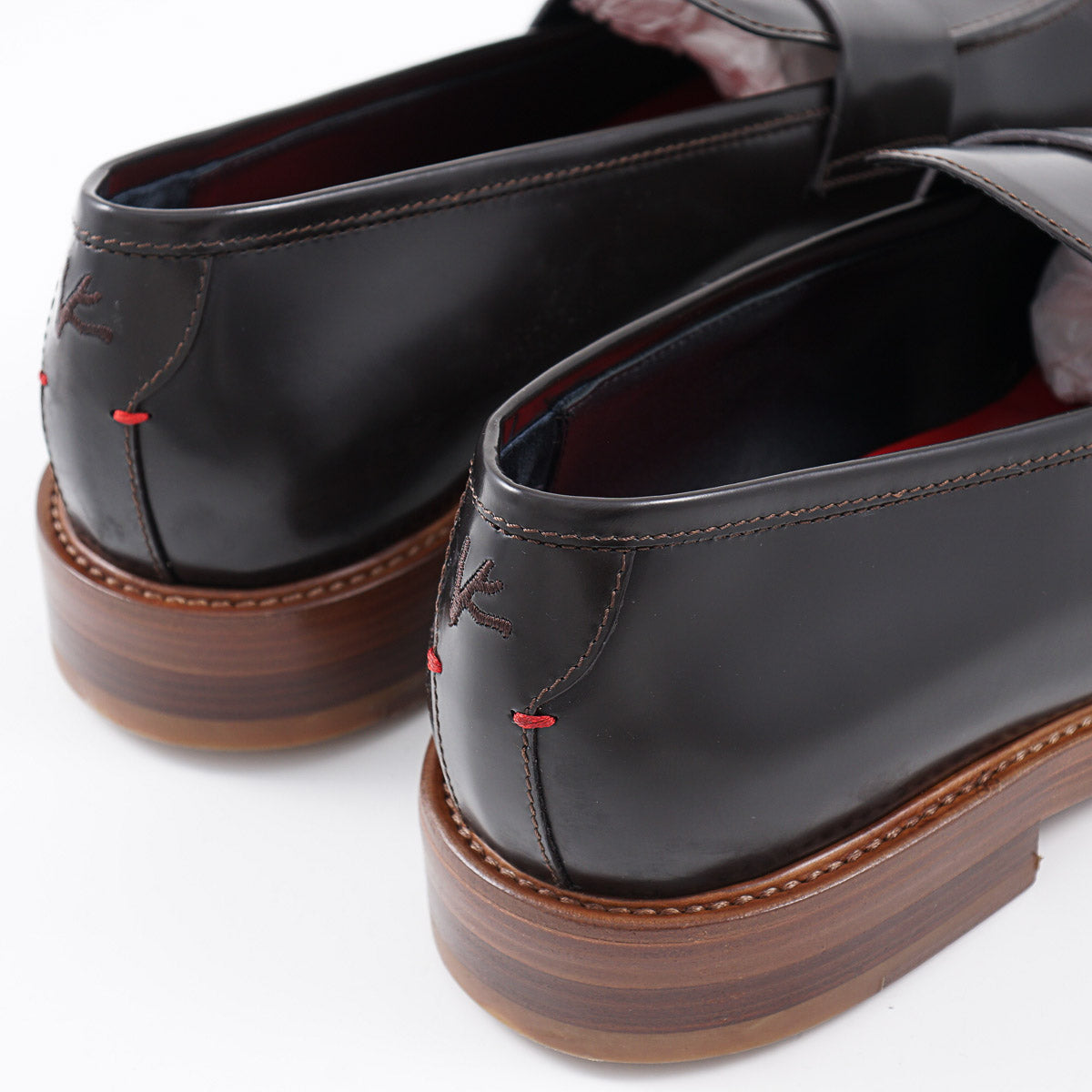 Isaia Calf Leather Penny Loafer